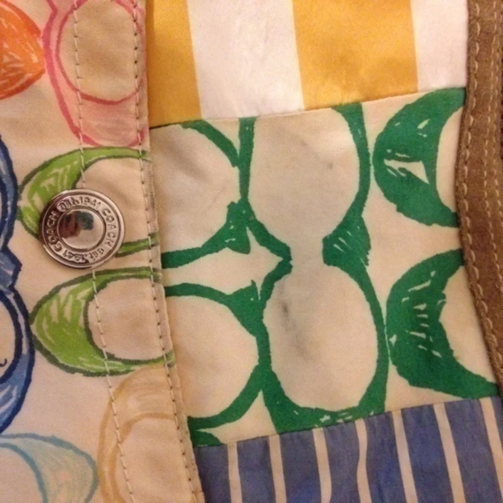 Coach vintage y2k patchwork multicolor hobo bag